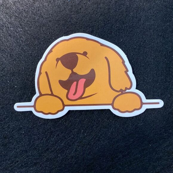 🎉10/$10 Stickers - Adorable Puppy Dog sticking tongue out - Picture 2 of 2